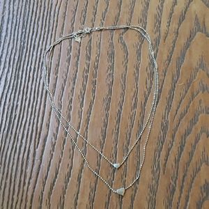 Double Heart Choker necklace